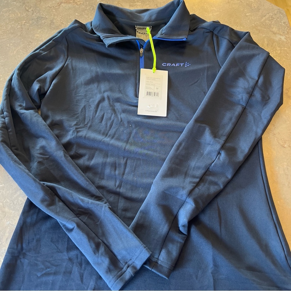 Craft women's Core Gain Midlayer - size Medium Navy Blue